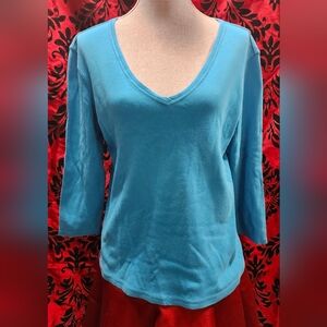 Chico's Vibrant Blue Knit Top